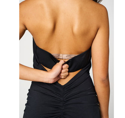 SELENE Maxi Halter Dress | Black