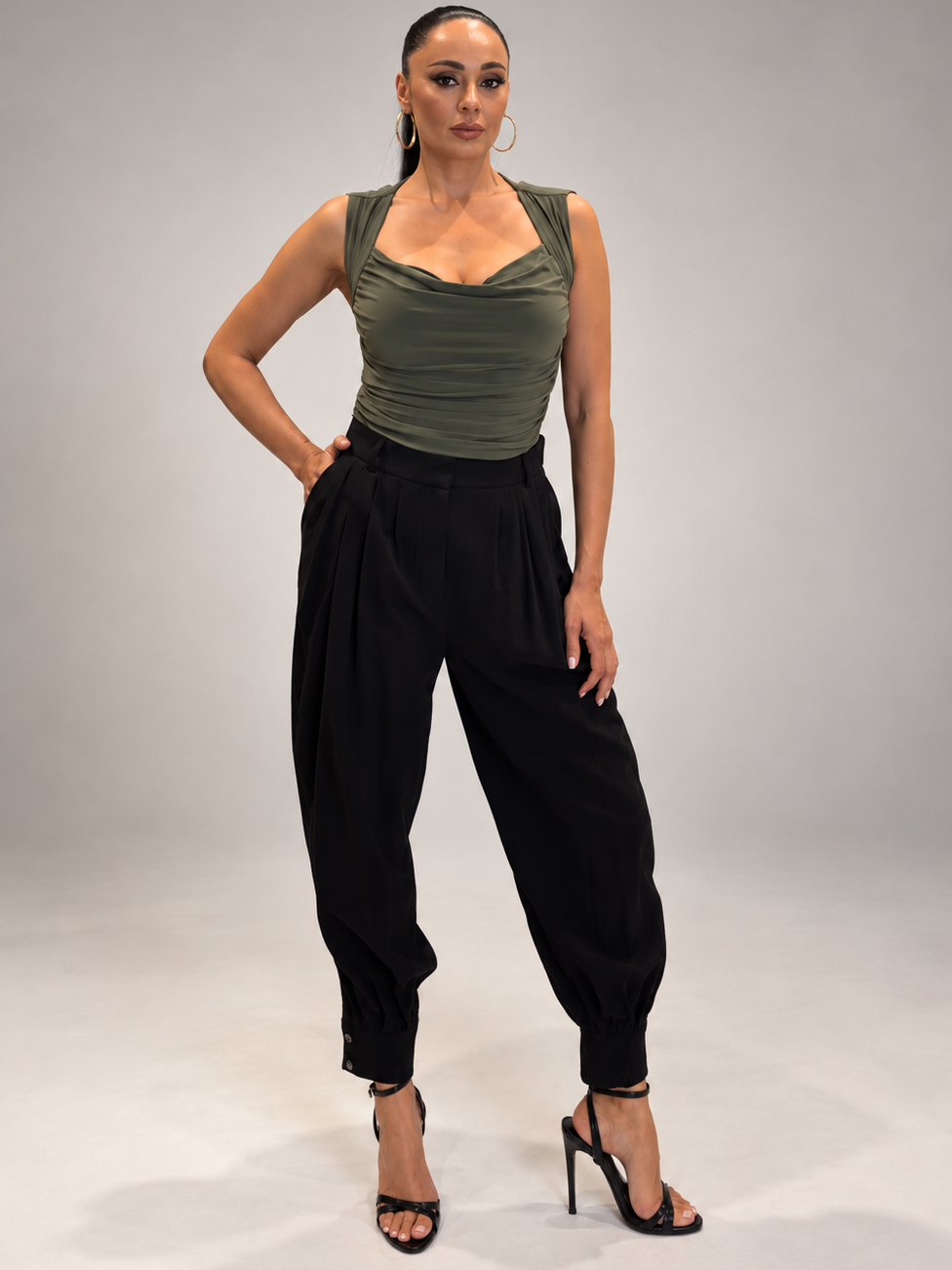 Anise Top - Khaki